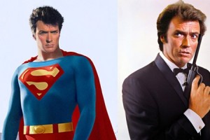 Client Eastwood como Superman y Bond