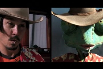Pelicula Rango con Johnny Depp