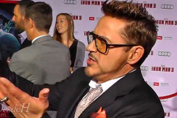 RobertDowneyJrVideosIronMan3Premiere