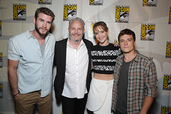 Francis Lawrence, Jennifer Lawrence, Josh Hutcherson, Liam Hemsworth