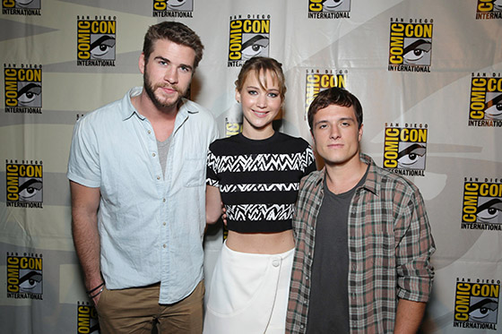Jennifer Lawrence, Josh Hutcherson, Liam Hemsworth