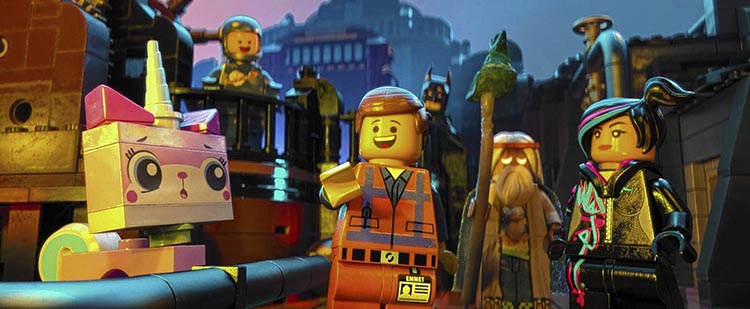 Review: The animated anti-corporate ‘Lego Movie,’ about a large corporation, has subversive fun barraging viewers with its brand-name partners