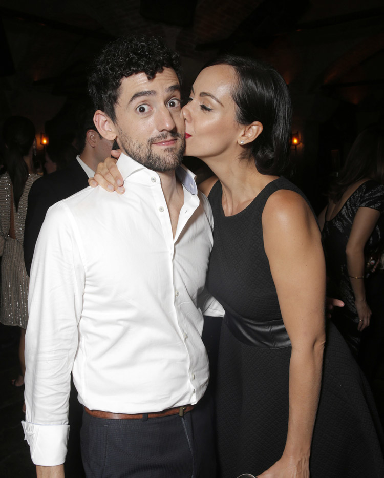 Luis Gerardo Mendez and Gabriela De La Garza attend the after party for the premiere of Pantelion Film's 'Cantinflas' at the Roosevelt Hotel on Wednesday, August 27, 2014 in Los Angeles. (Photo by Todd Williamson/Invision for Pantelion Films/AP Images)